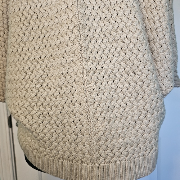 The Limited Cowl Neck Tan Short Sleeve Batwing Sweater Women's Size S - Picture 9 of 14